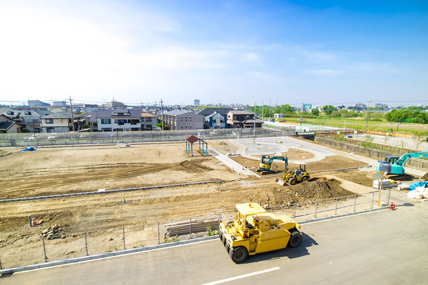 土地造成、擁壁、住宅の駐車場など、土木工事のことならお任せください。